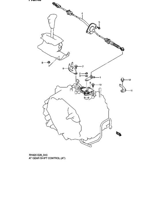 At gear shift control
