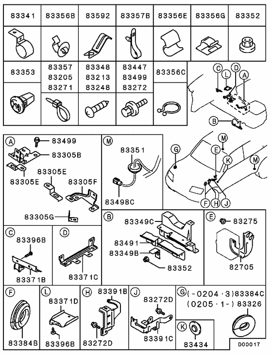 Wiring & attaching parts