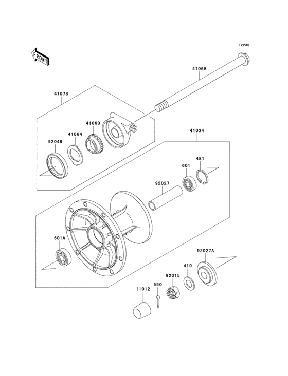 Front hub