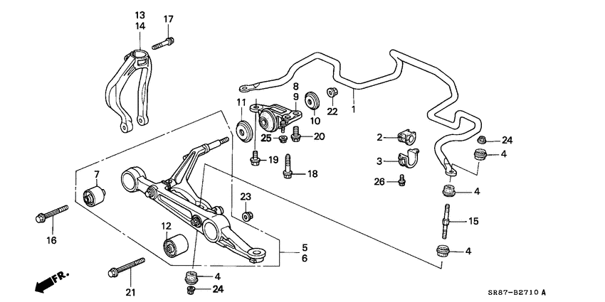 Front stabilizer/ front lower arm