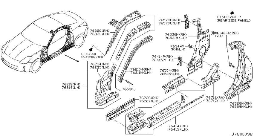 Body side panel