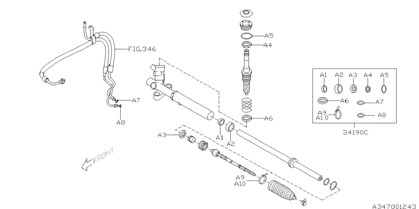 Power steering gear box