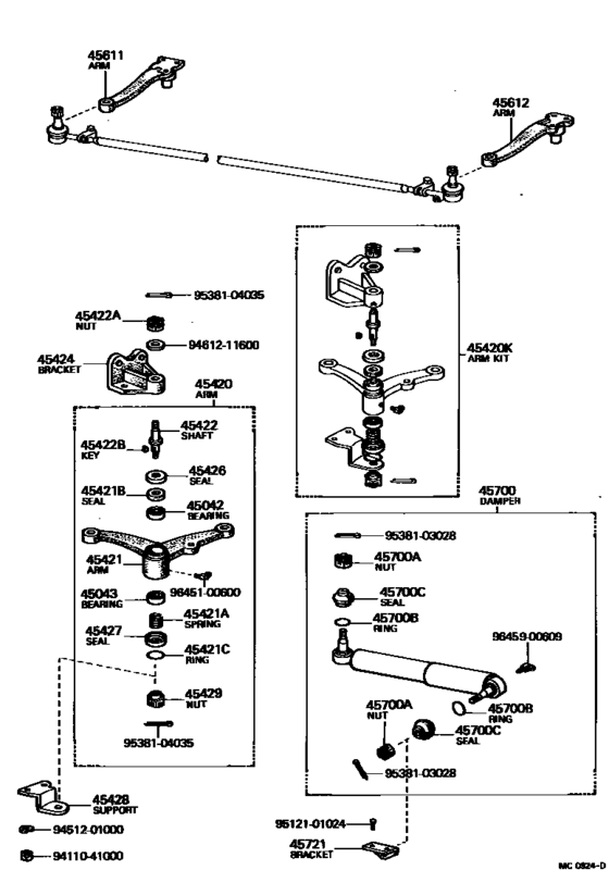 Front Steering Gear & Link