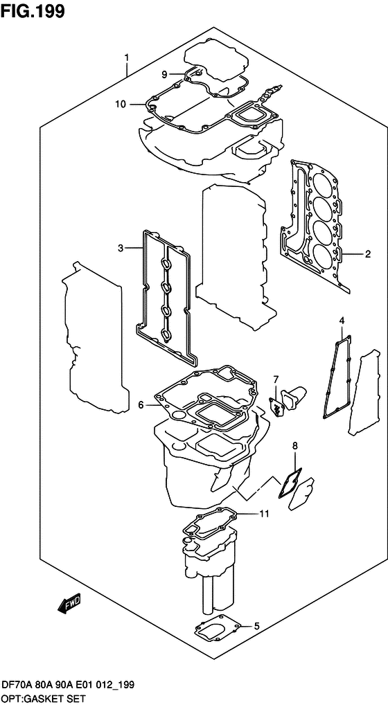 Opt:gasket set