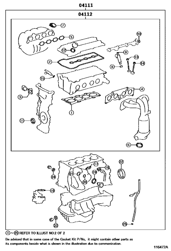 Engine Overhaul Gasket Kit