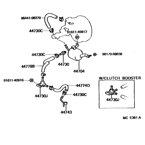 Brake Booster & Vacuum Tube