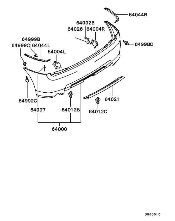 Rear bumper & support