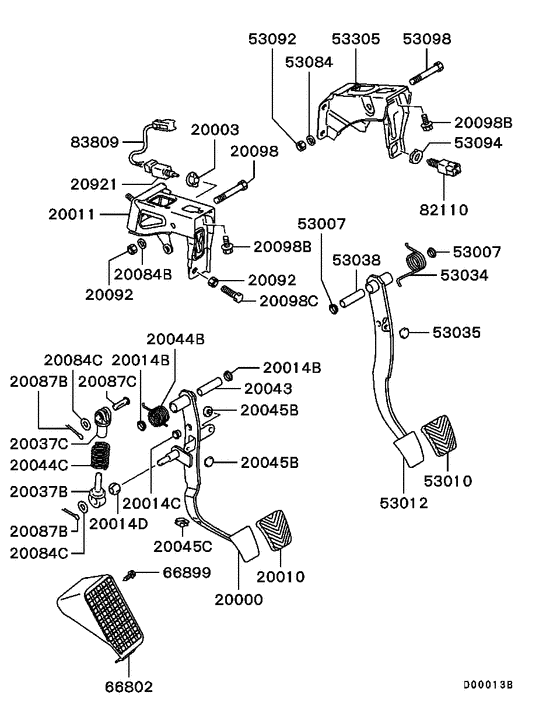 Brake & clutch pedal