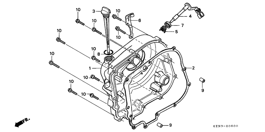 Right crankcase cover