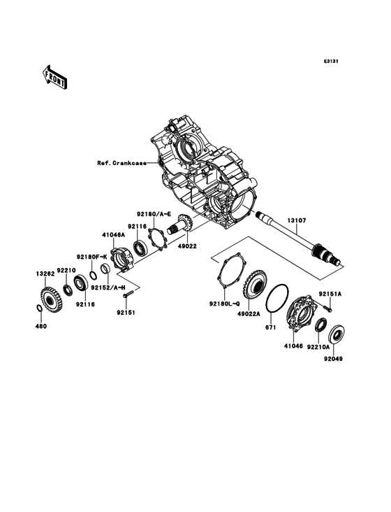 Front Bevel Gear