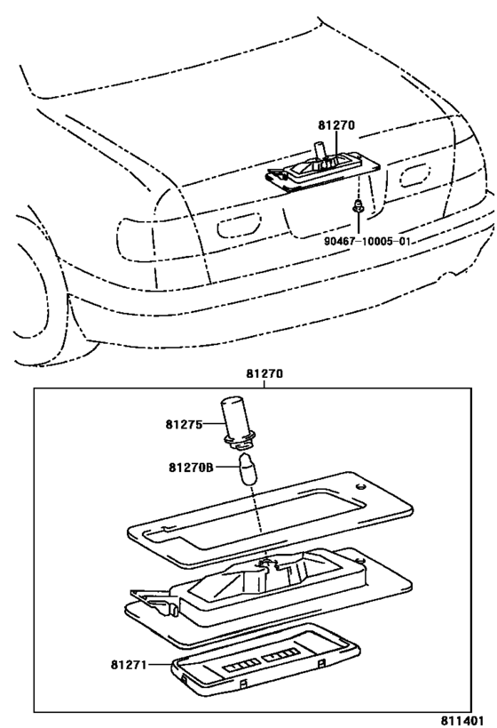 Rear License Plate Lamp