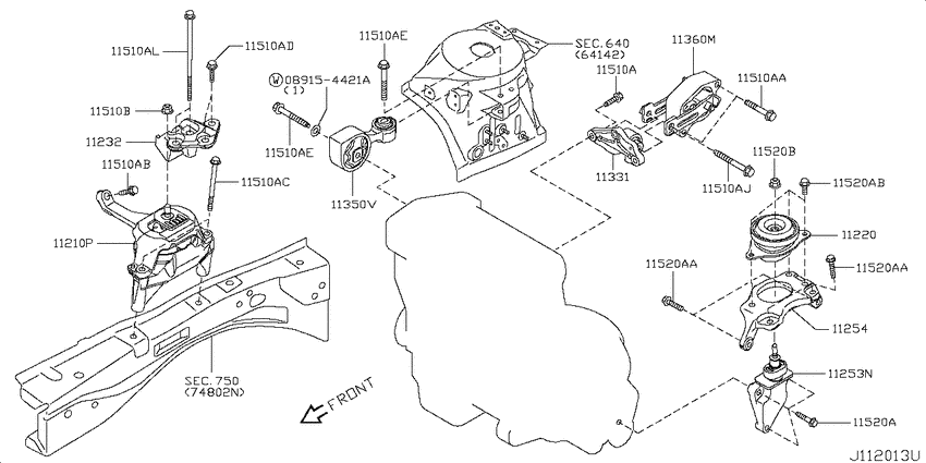Engine & transmission   mounting