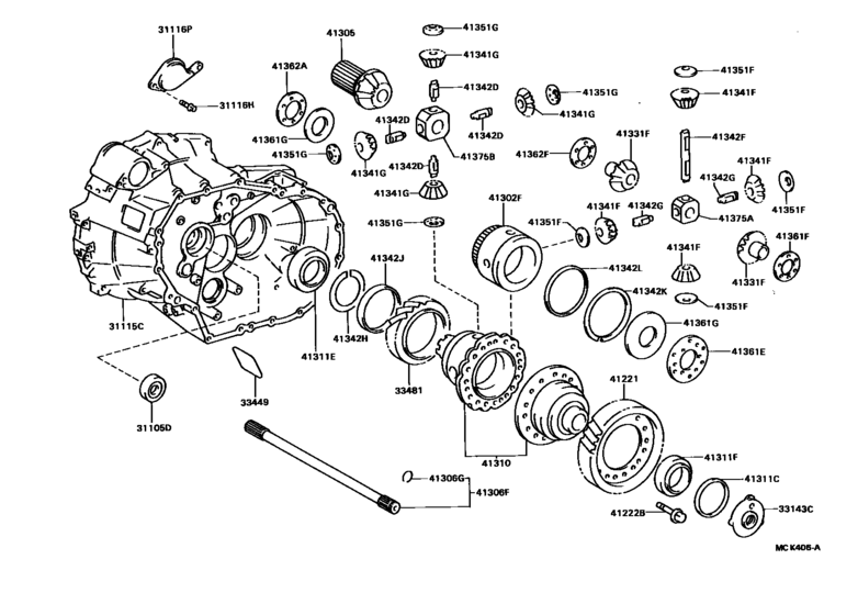 Front Axle Housing & Differential