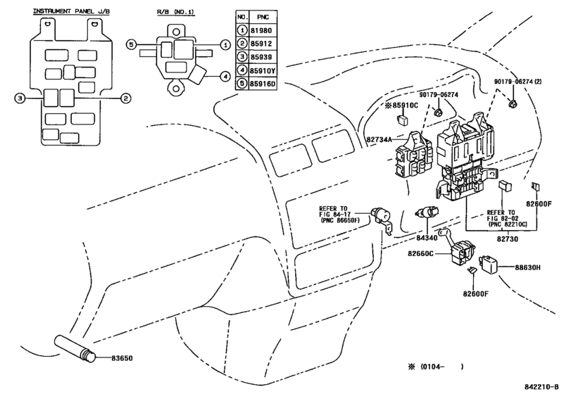 Door control toyota 85980 схема