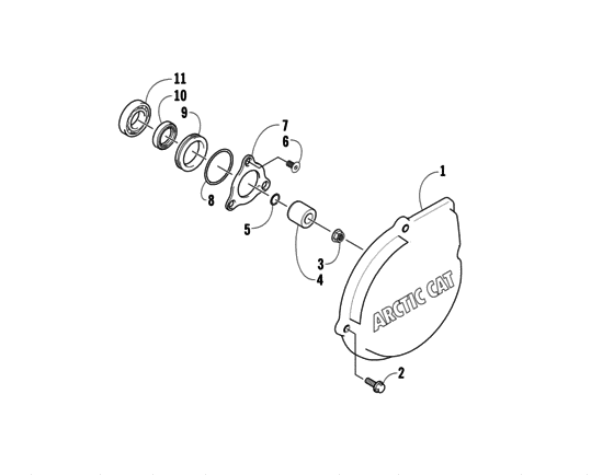 Outer magneto cover assembly