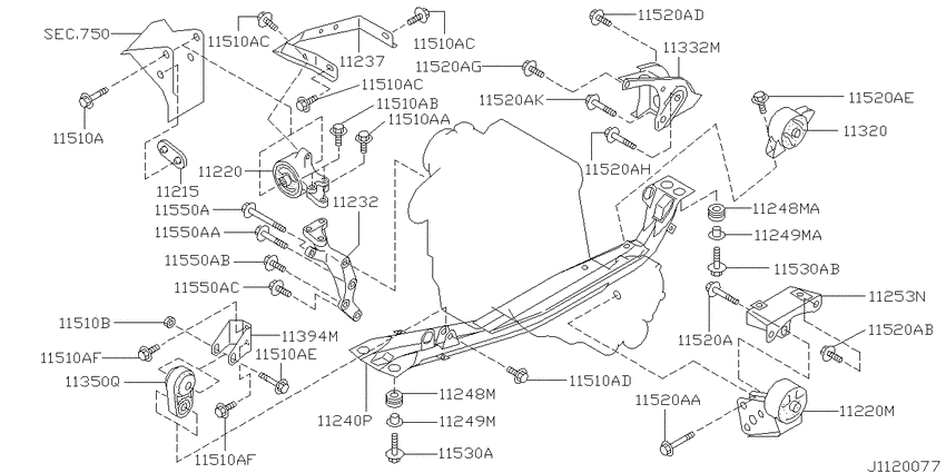 Engine & transmission   mounting
