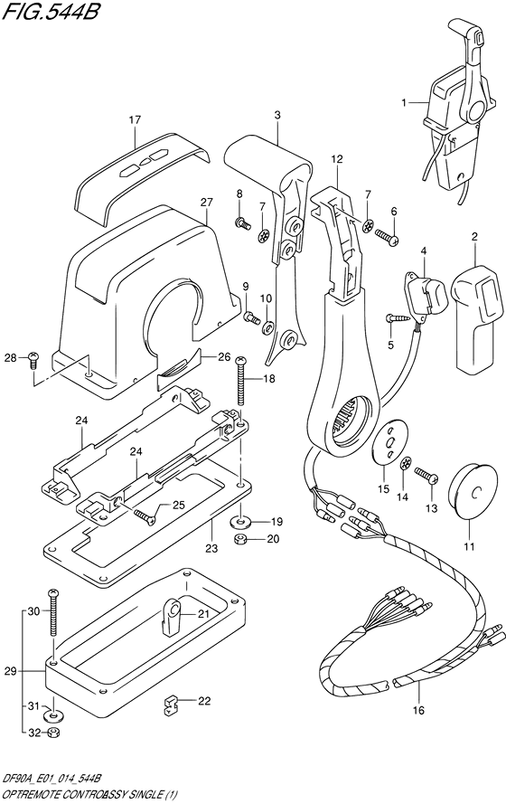 Opt:remote control assy single