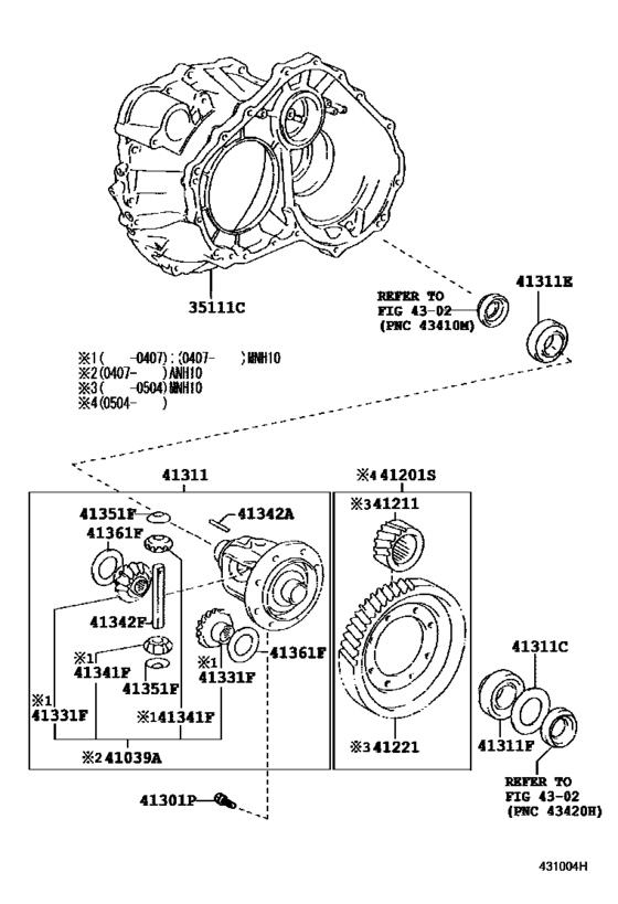 Front Axle Housing & Differential