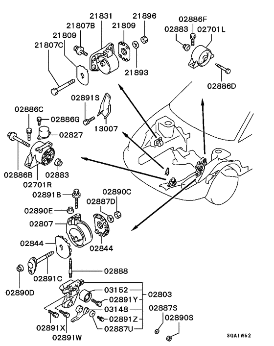 Engine mounting & support