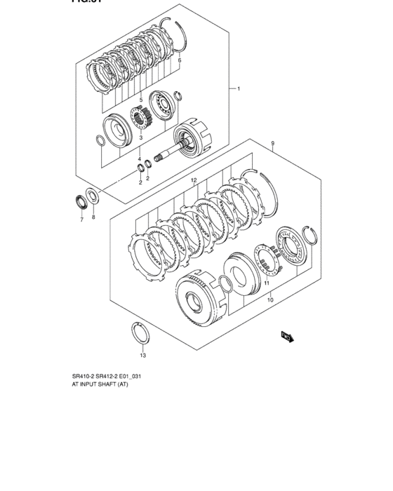 At input shaft