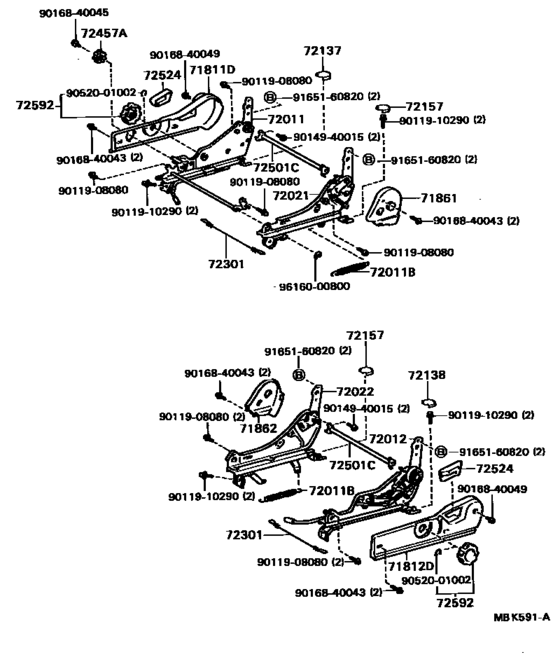 Front Seat & Seat Track