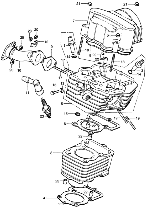 Cylinder + cylinder head
