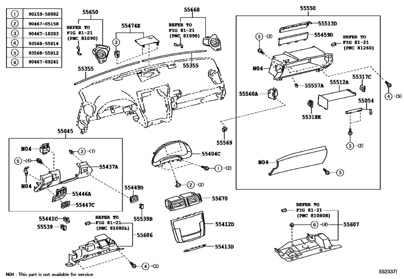 Instrument Panel & Glove Compartment