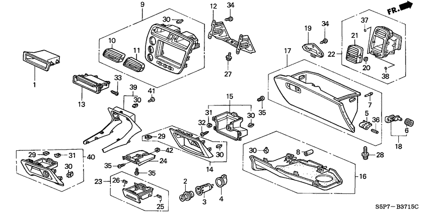 Instrument panel garnish