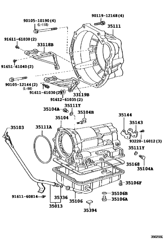 Transmission Case & Oil Pan (Atm)