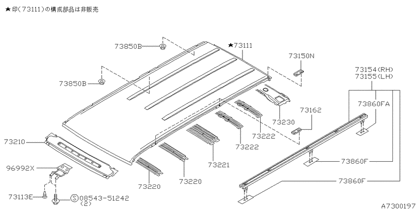 Roof panel & fitting