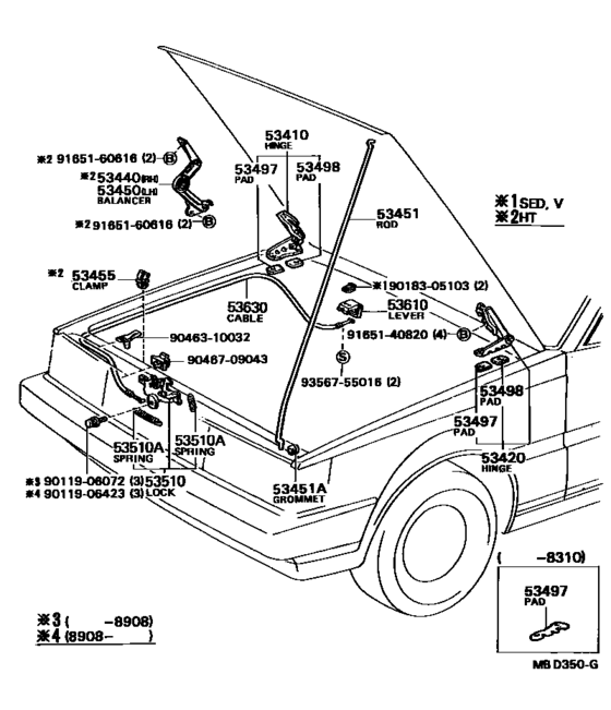 Hood Lock & Hinge