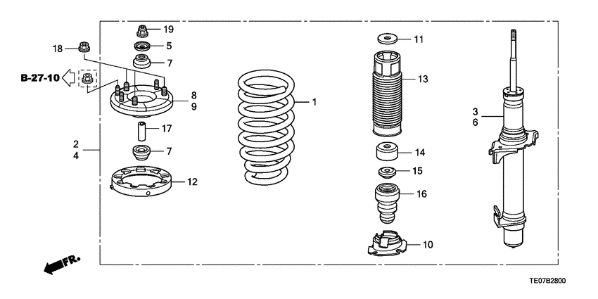Front shock absorber