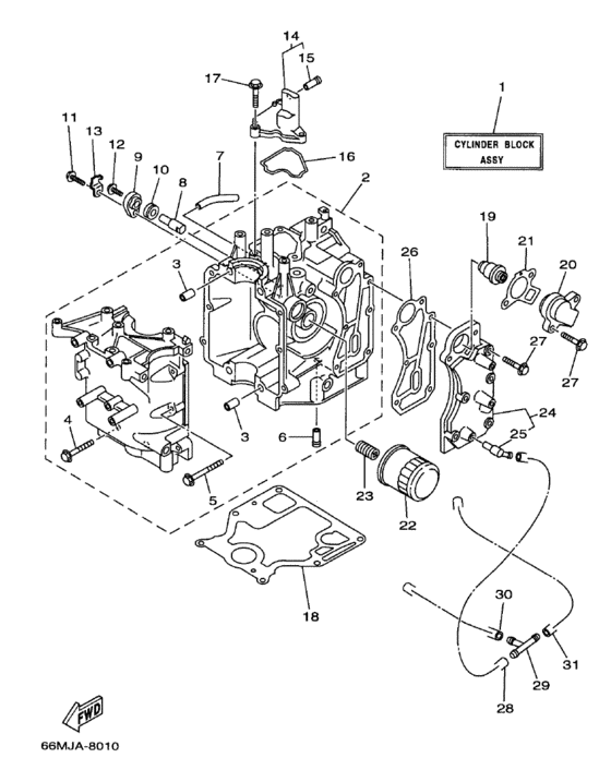 Cylinder crankcase