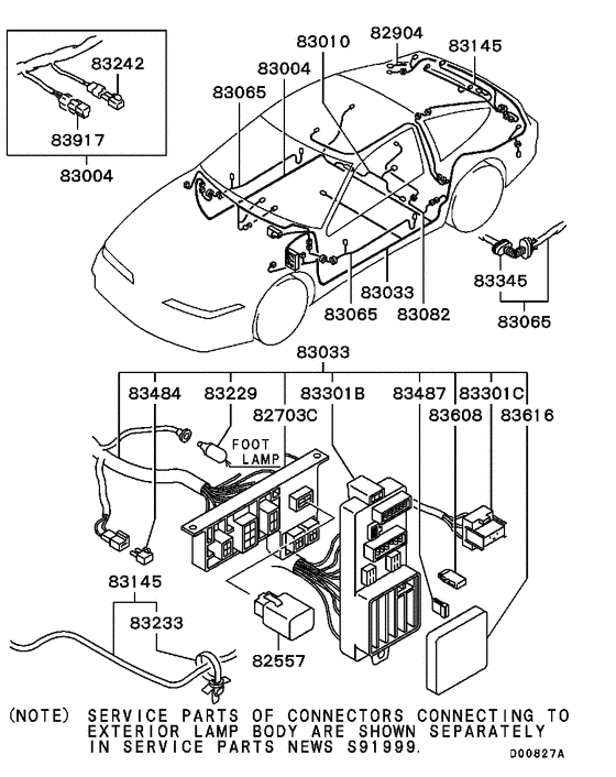 Wiring & attaching parts