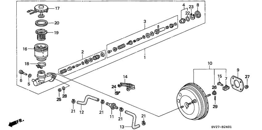 Brake master cylinder/ master power