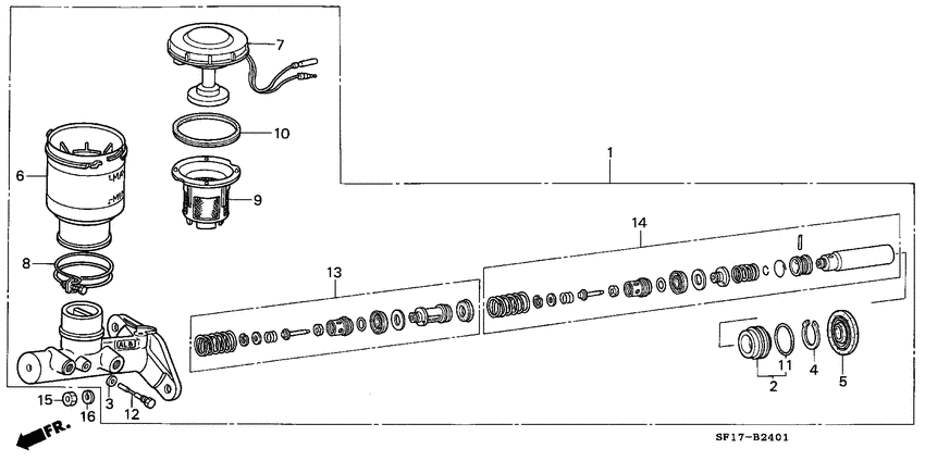 Brake master cylinder