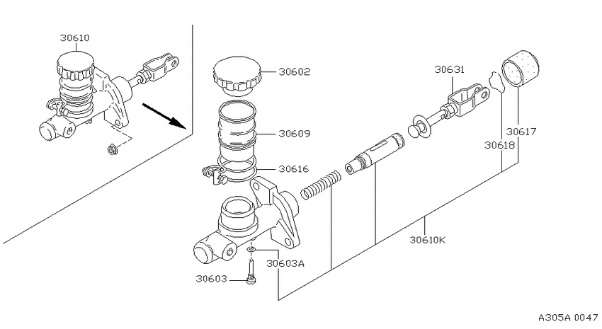 Clutch master cylinder
