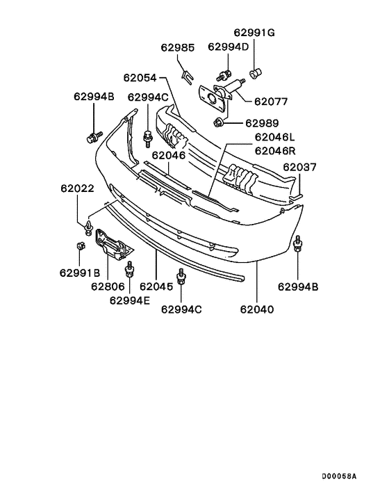 Front bumper & support