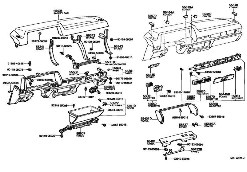 Instrument Panel & Glove Compartment