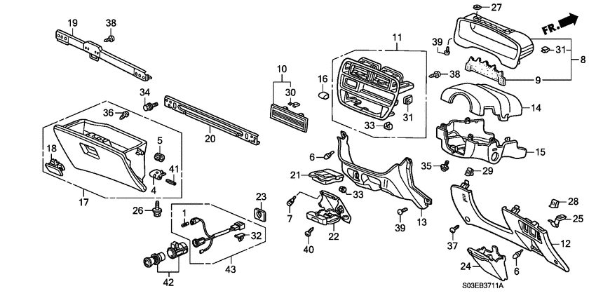 Instrument panel garnish