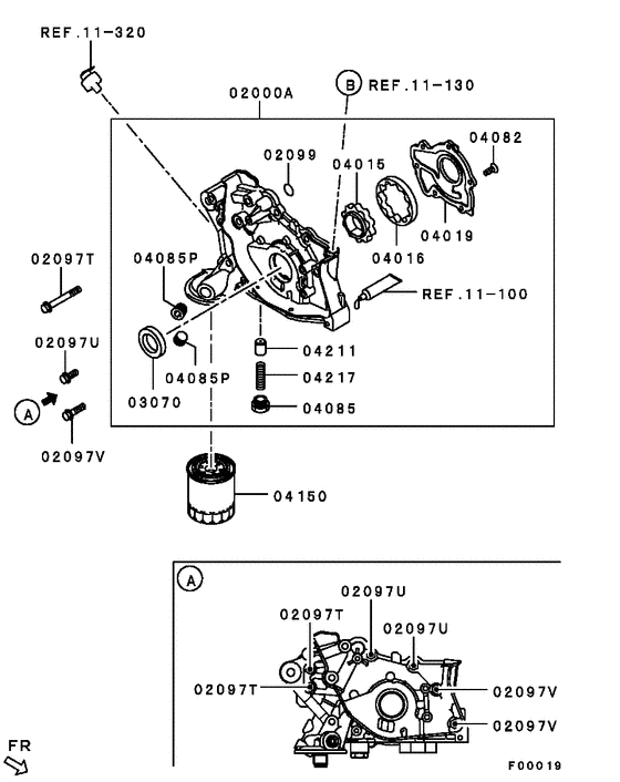 Oil pump & oil filter