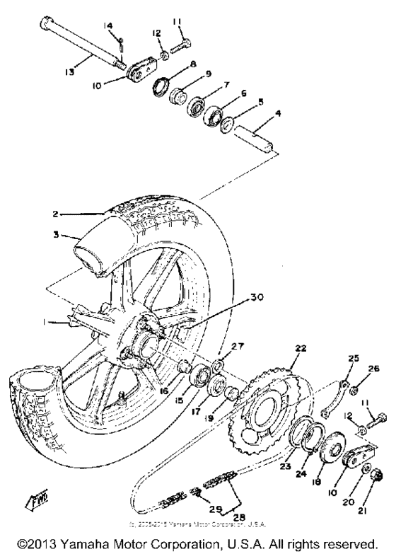 Rear wheel