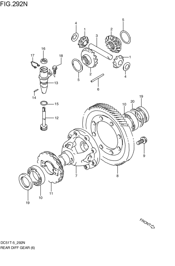 リヤデファレンシャルギヤ