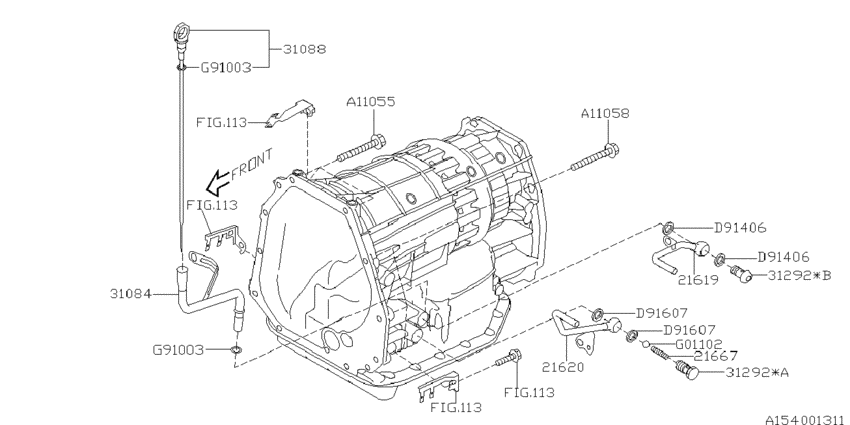 At, transmission case