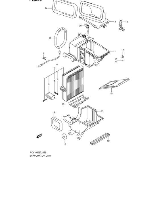 Evaporator unit