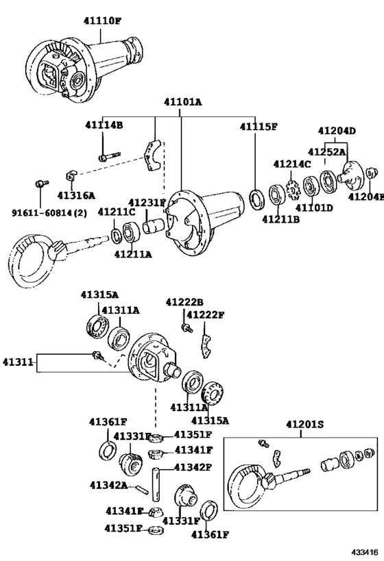 Front Axle Housing & Differential