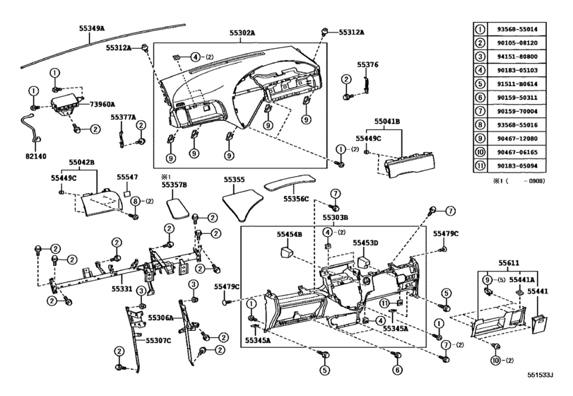 Instrument Panel & Glove Compartment
