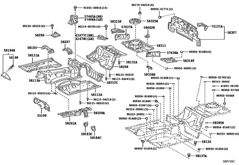 Floor Pan & Lower Back Panel