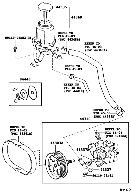 Vane Pump & Reservoir (Power Steering)