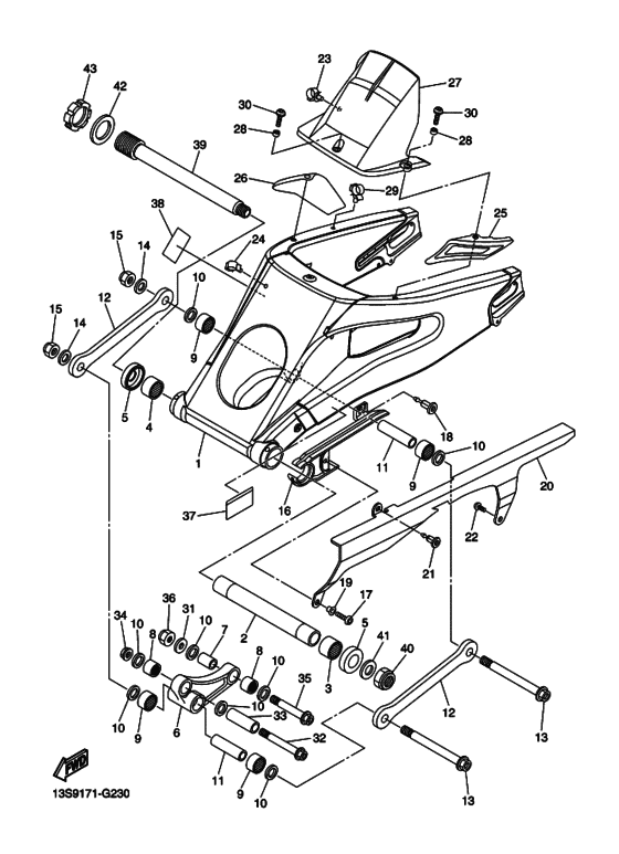 Rear arm & suspension